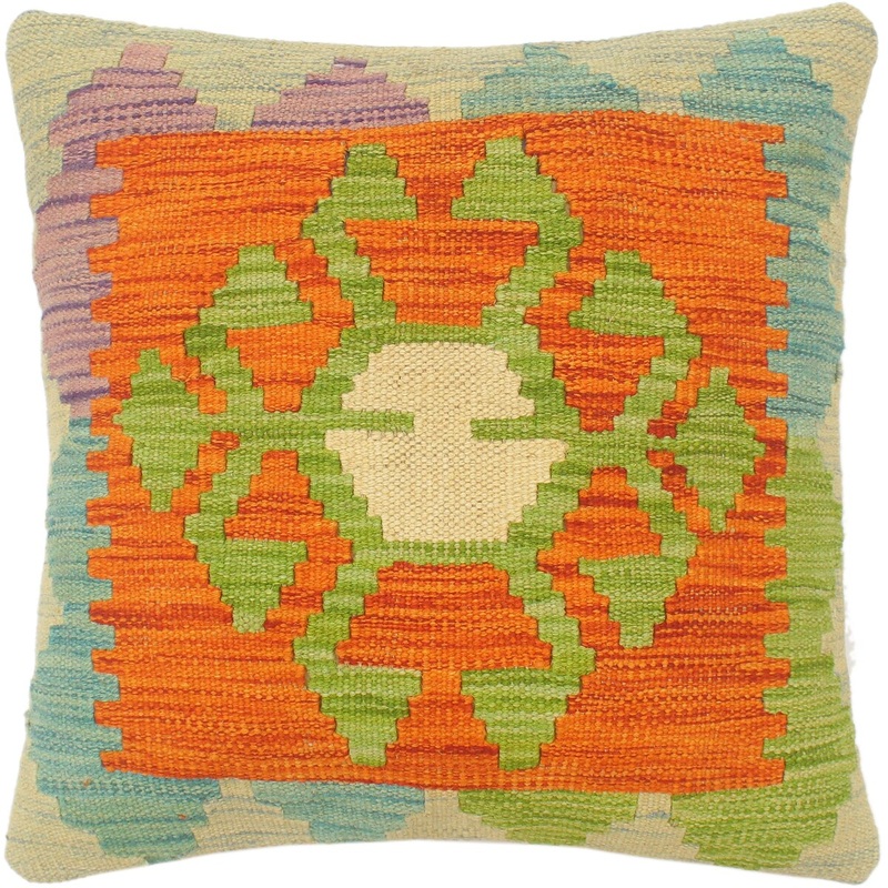 Southwestern Turkish Beard Hand Woven Kilim Pillow
