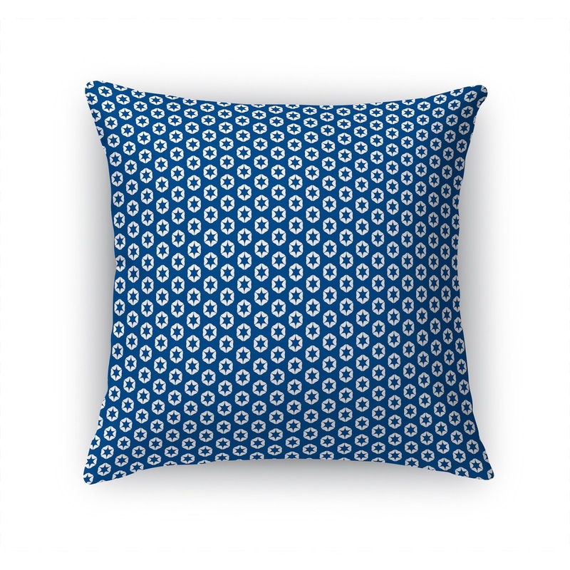 STAR POWER BLUE Accent Pillow by Terri Ellis