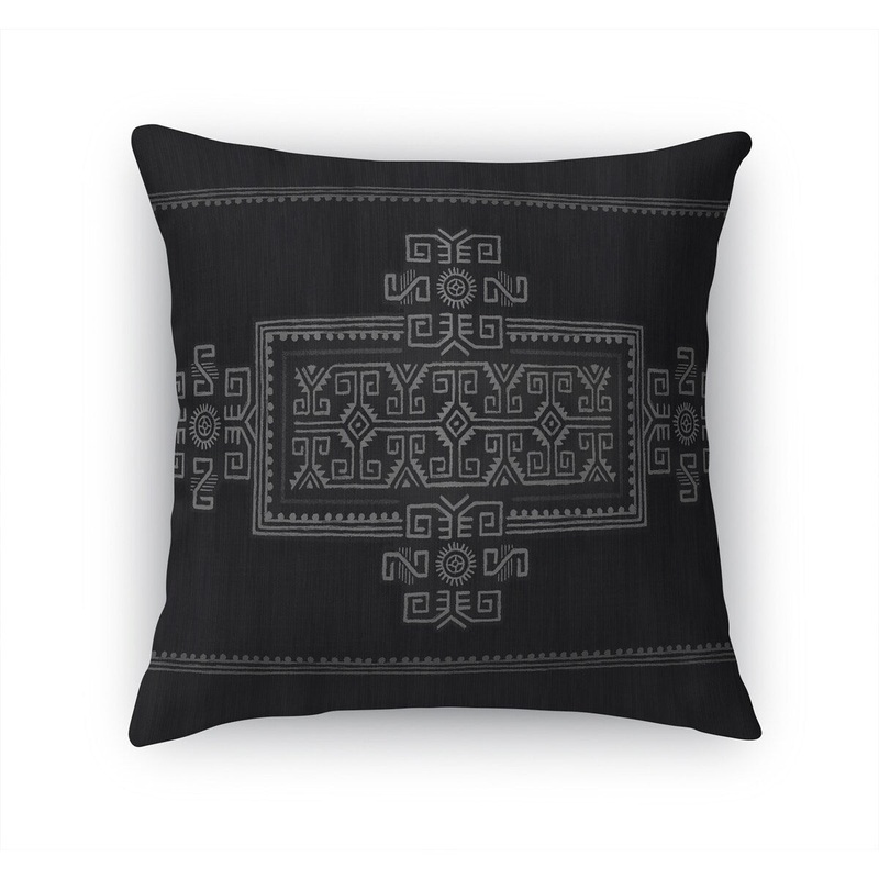 AVI CHARCOAL Accent Pillow by Kavka Designs