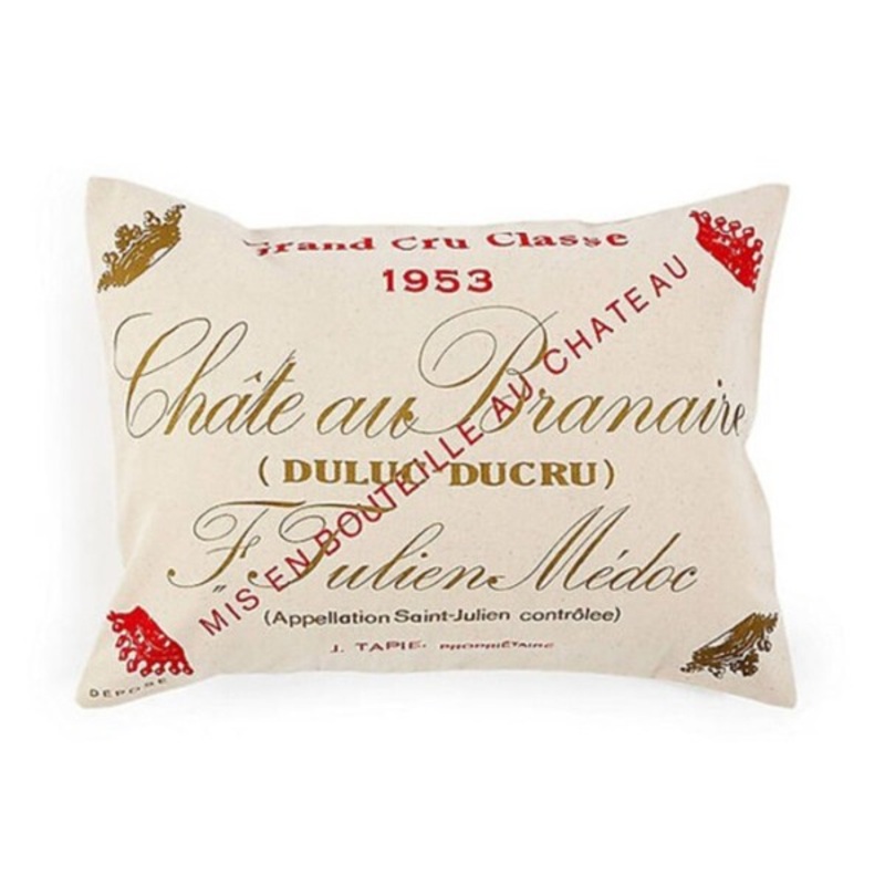 Chateau Branaire Wine Decorative Pillow