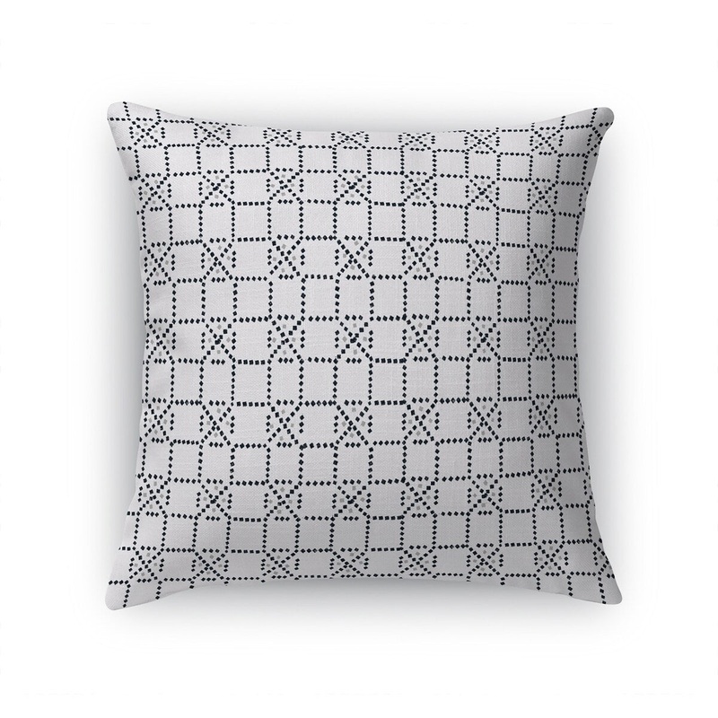 CHECKED WHITE Accent Pillow by Kavka Designs