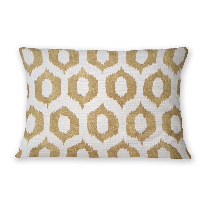 SIMPLY ELEGANT IKAT Linen Throw Pillow By Nancy Green