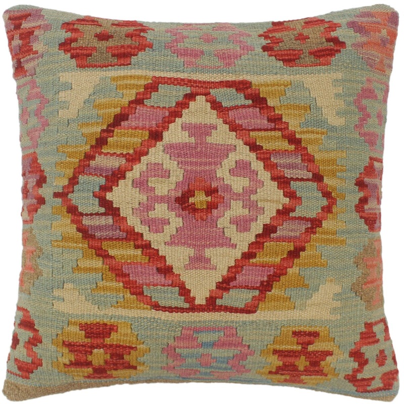 Southwestern Turkish Bradshaw Hand Woven Kilim Pillow