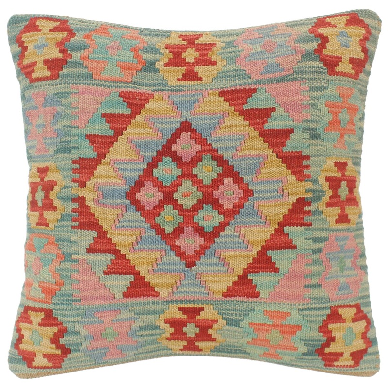 Southwestern Turkish Miles Hand Woven Kilim Pillow