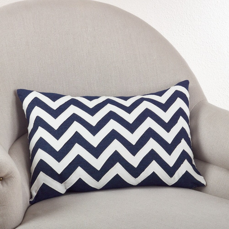 Chevron Down Filled Throw Pillow