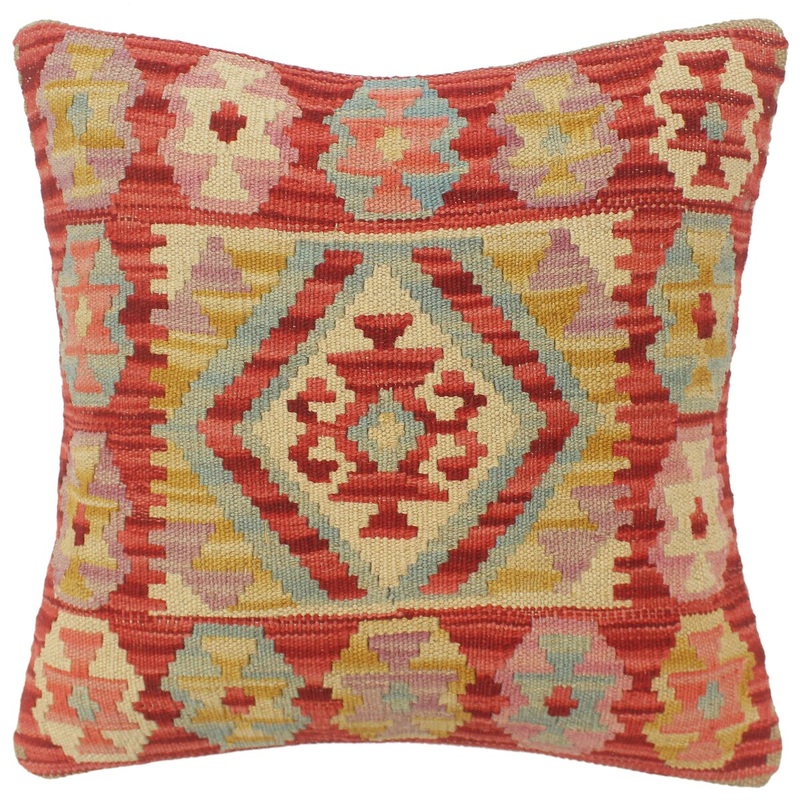 Shabby Chic Turkish Barry Hand Woven Kilim Pillow