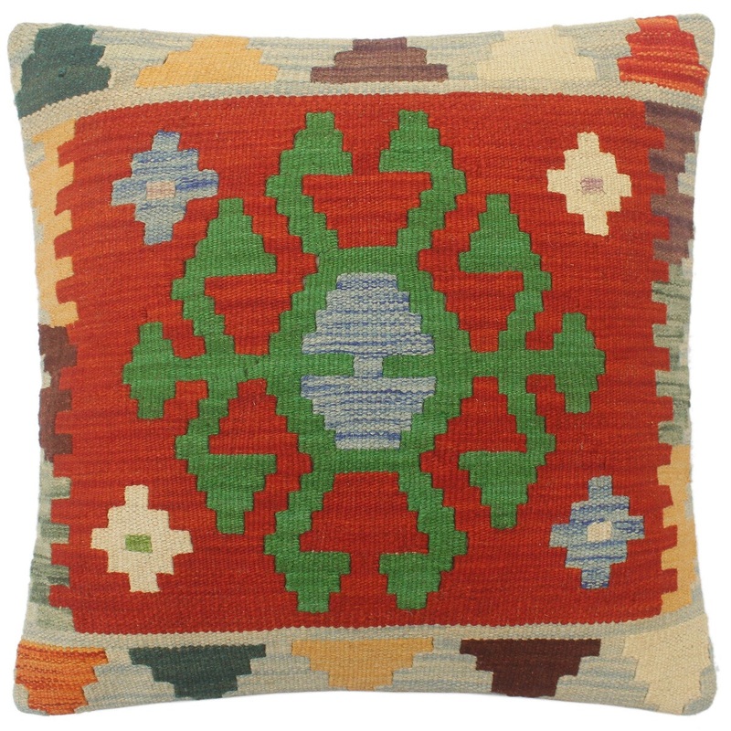 Shabby Chic Turkish McDonnel Hand Woven Kilim Pillow