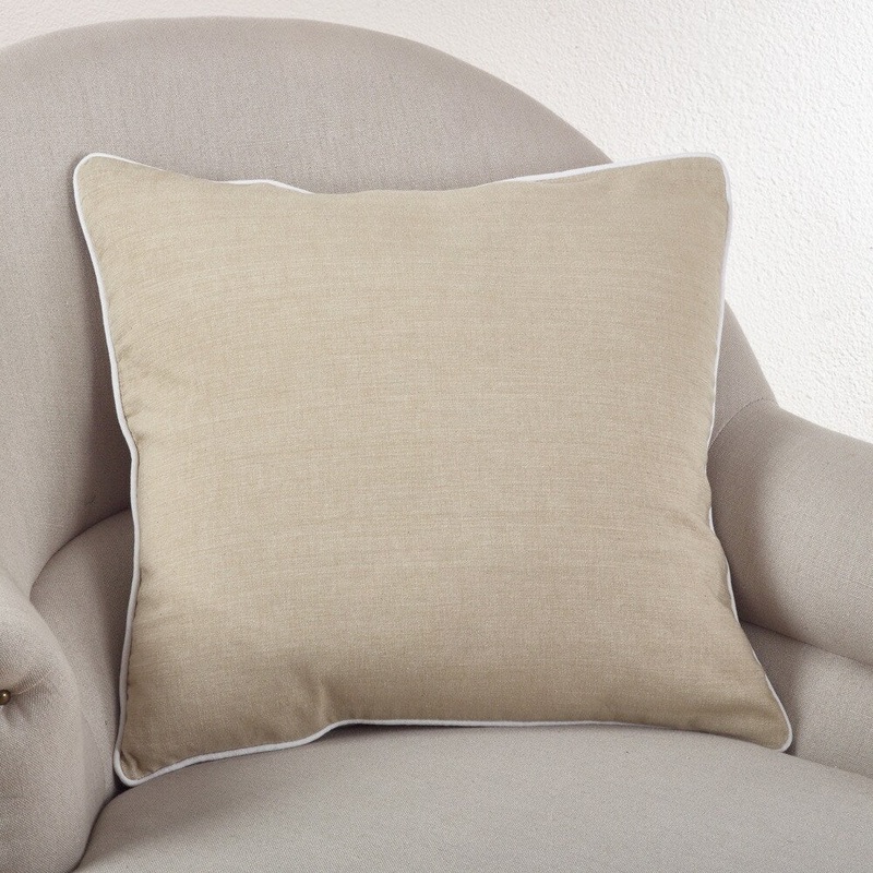Soft Cotton Classic 20-inch Down Filled Throw Pillow