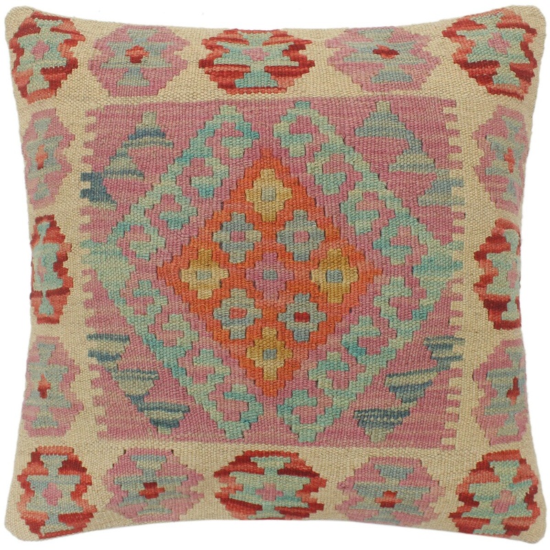 Southwestern Turkish Andersen Hand Woven Kilim Pillow