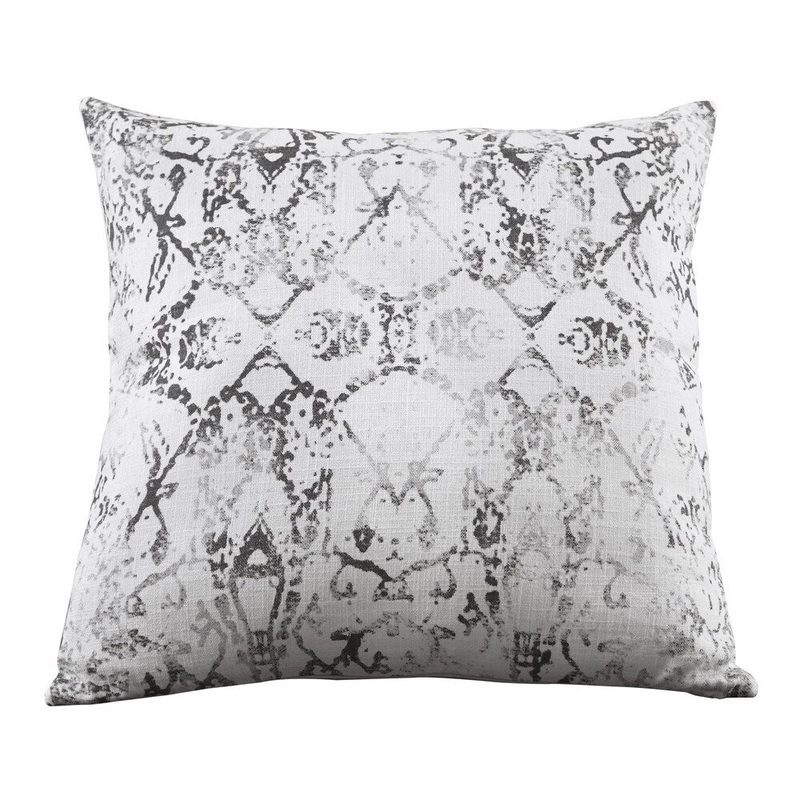 Textured Grey 22-inch Throw Pillow