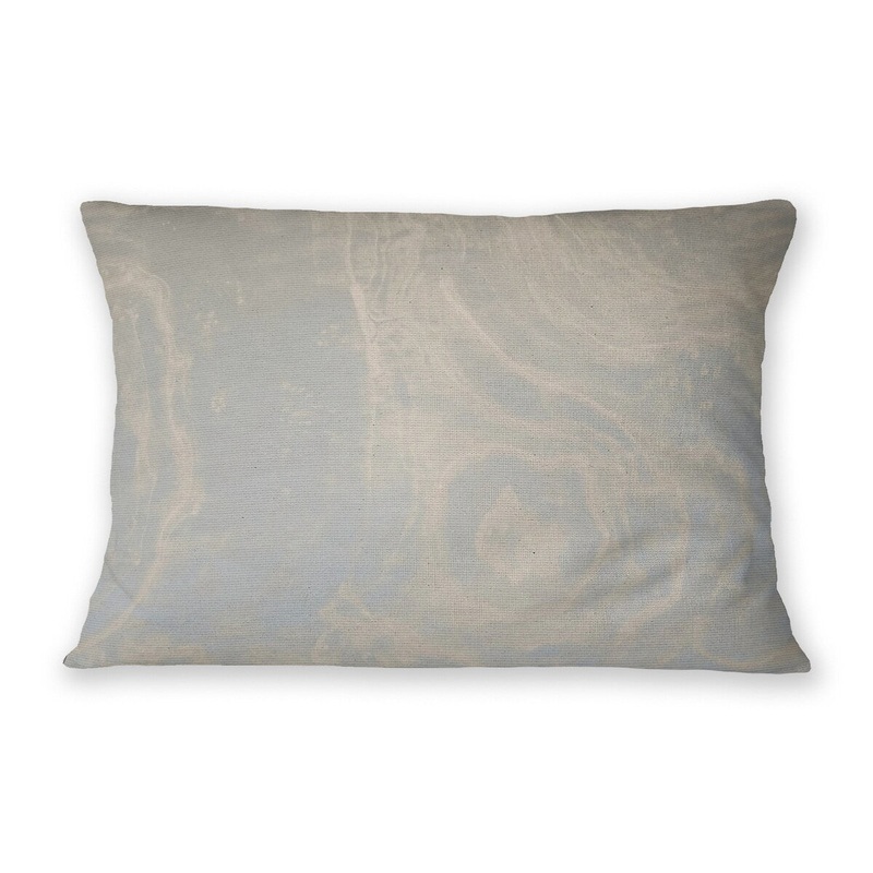 THE TIDE CREAM Linen Throw Pillow By Linda Lieffers