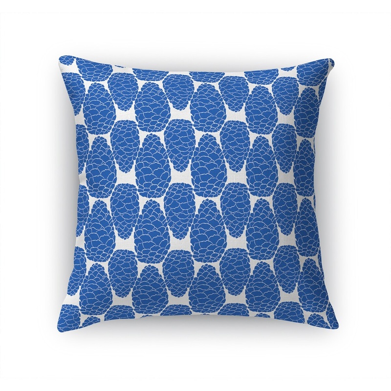 BLUE PINECONE Accent Pillow by Terri Ellis