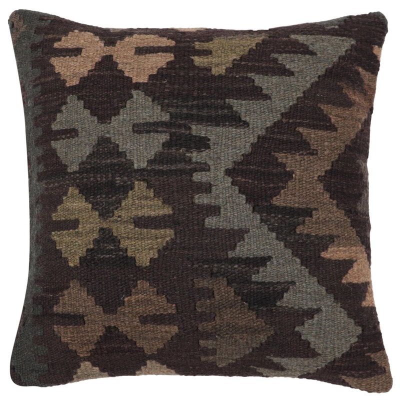 Bohemian Sloan Turkish Hand-Woven Kilim Pillow - 18'' x 18''