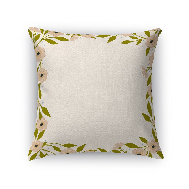 SUMMERTIME IVORY SQUARE Accent Pillow by Kavka Designs