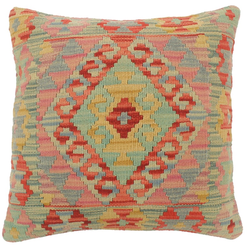 Bohemian Turkish McLaren Hand Woven Kilim Pillow