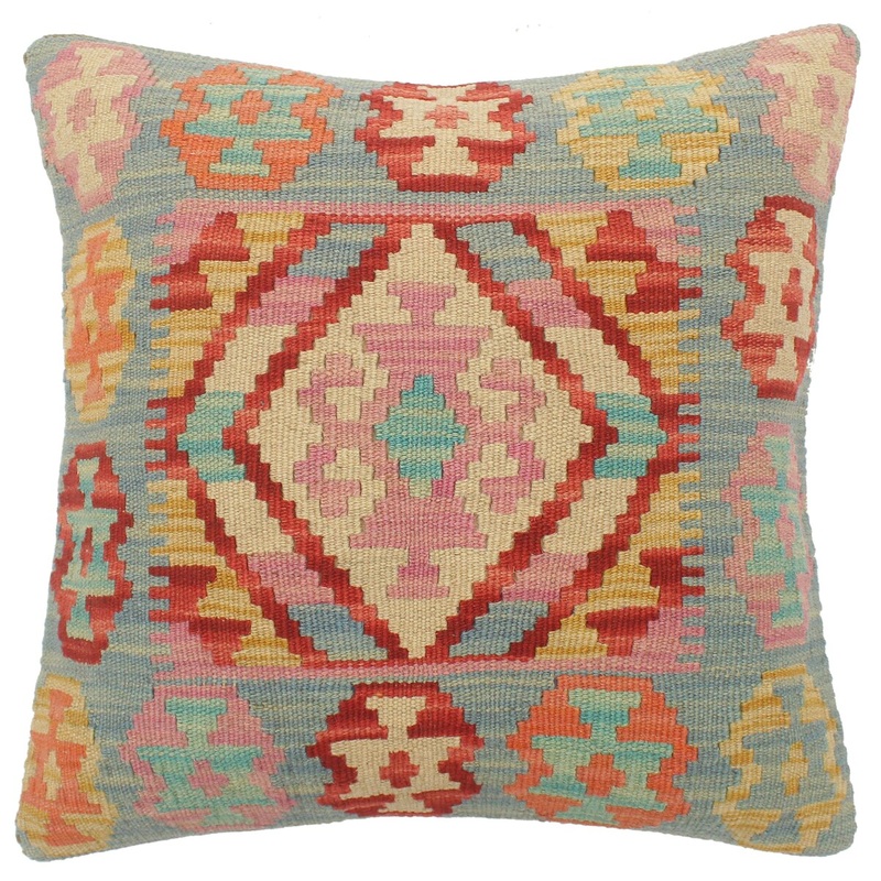 Shabby Chic Turkish Noble Hand Woven Kilim Pillow