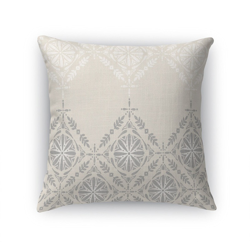SHADOW TILE LT GREY Accent Pillow by Kavka Designs