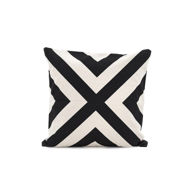 Set of 2 Cross Decorative Accent Pillows