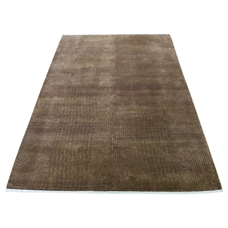Shahbanu Rugs Hand-Knotted Wool and Silk Tone-on-Tone Nepali Oriental Rug (3'10" x 6'0") - 3'10" x 6'0"