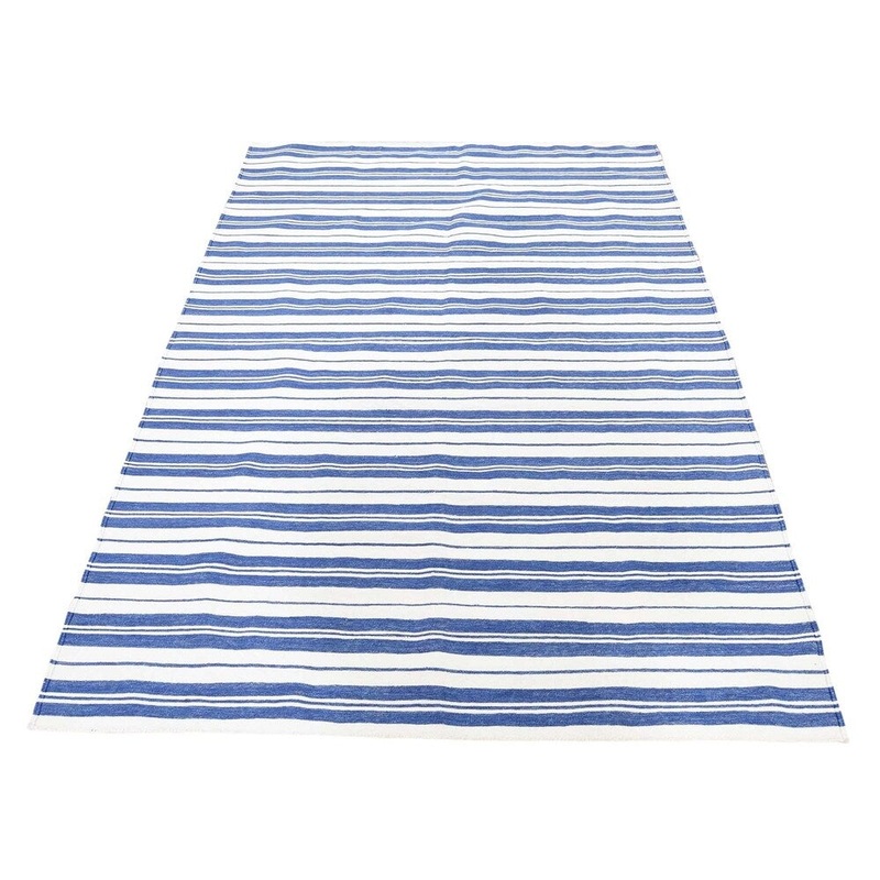 Shahbanu Rugs Pure Cotton Reversible Durie Kilim Hand Woven Rug (4'10" x 7'0") - 4'10" x 7'0"