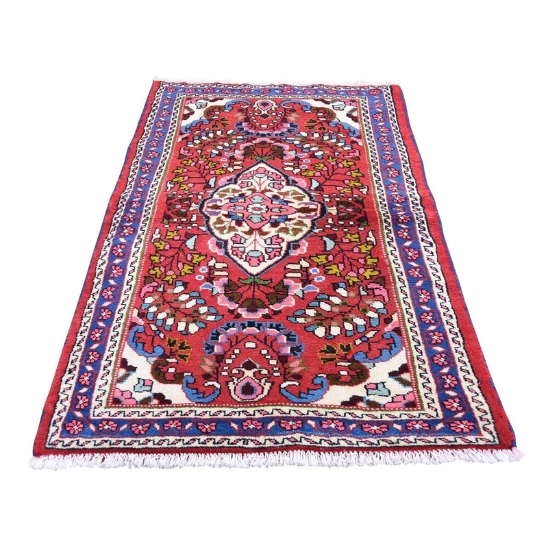 Shahbanu Rugs Red New Persian Lilahan Pure Wool Hand-Knotted Oriental Rug (2'8" x 4'7") - 2'8" x 4'7"