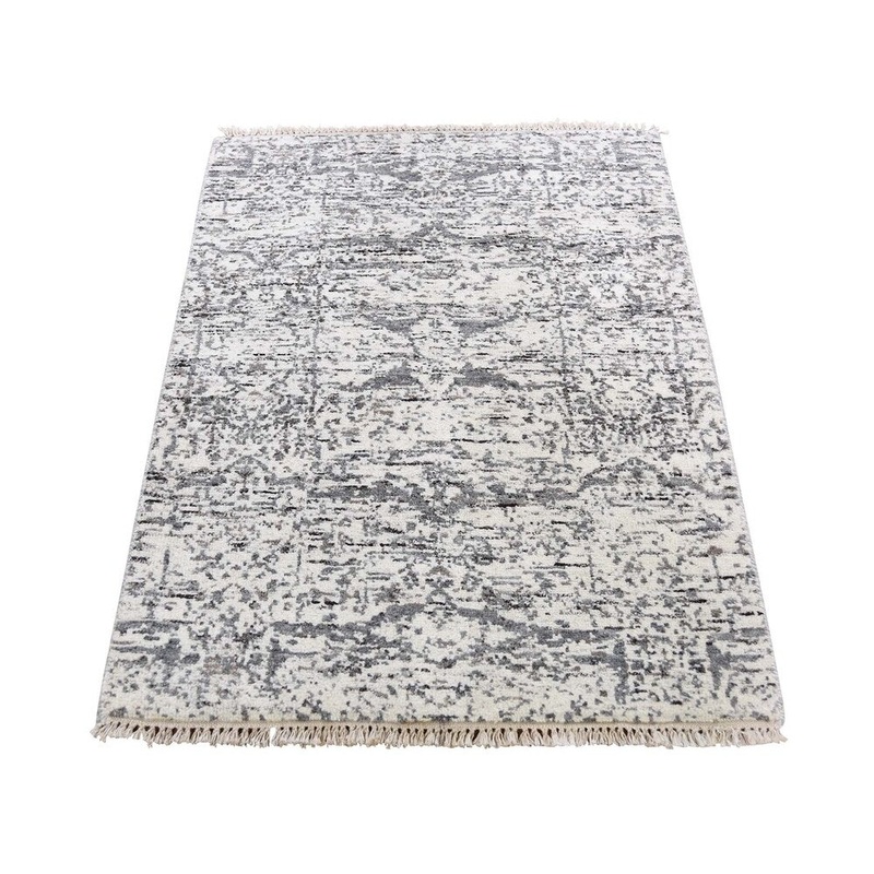 Shahbanu Rugs Hand Knotted Undyed Natural Wool Oushak Oriental Rug (2'2" x 3'1") - 2'2" x 3'1"