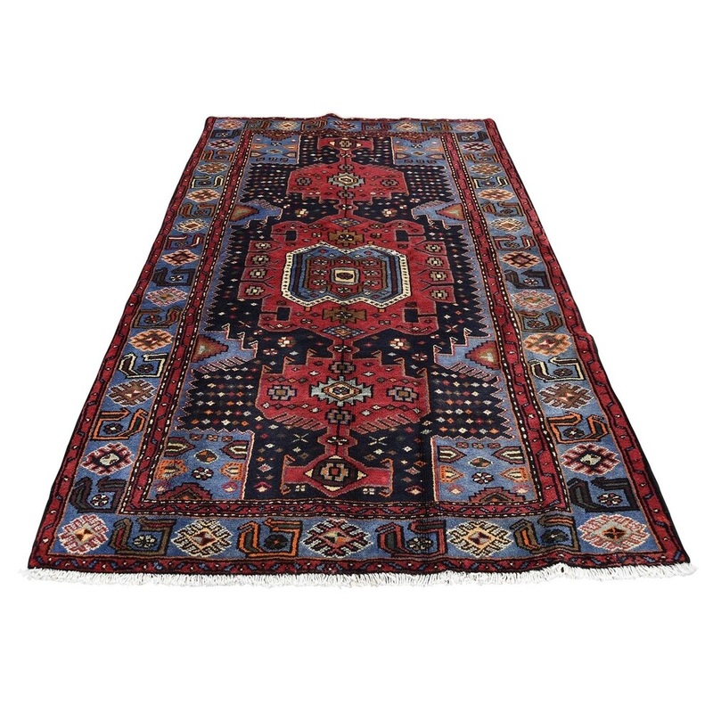 Shahbanu Rugs New Persian Malayer Hand-Knotted Pure Wool Oriental Rug (4'2" x 6'10") - 4'2" x 6'10"