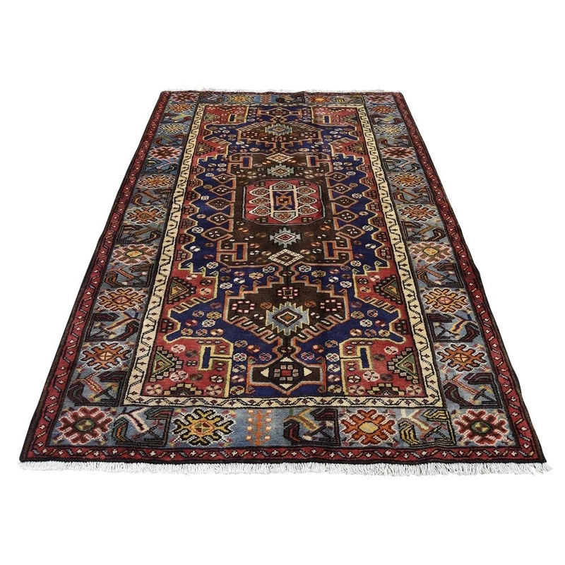 Shahbanu Rugs New Persian Mosel Pure Wool Hand-Knotted Oriental Rug (4'4" x 6'10") - 4'4" x 6'10"