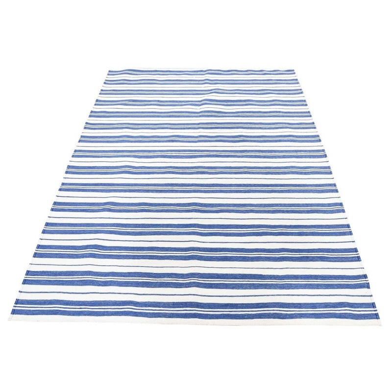 Shahbanu Rugs Pure Cotton Reversible Durie Kilim Hand Woven Rug (4'3" x 6'1") - 4'3" x 6'1"