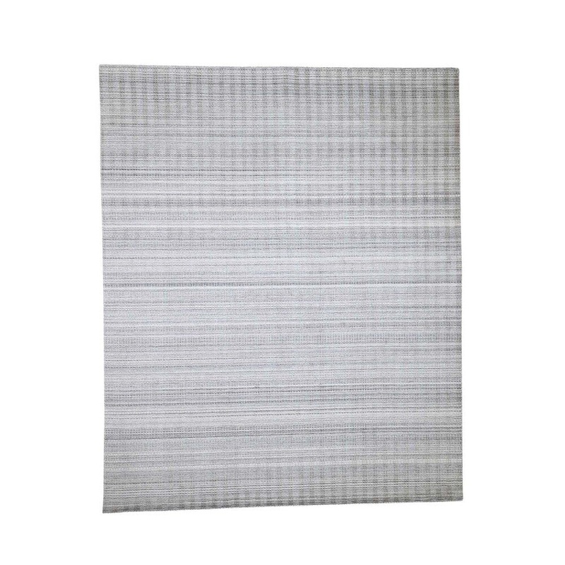 Shahbanu Rugs Pure Wool Grass Design Hand-Loomed Oriental Rug (8'0" x 9'9") - 8'0" x 9'9"