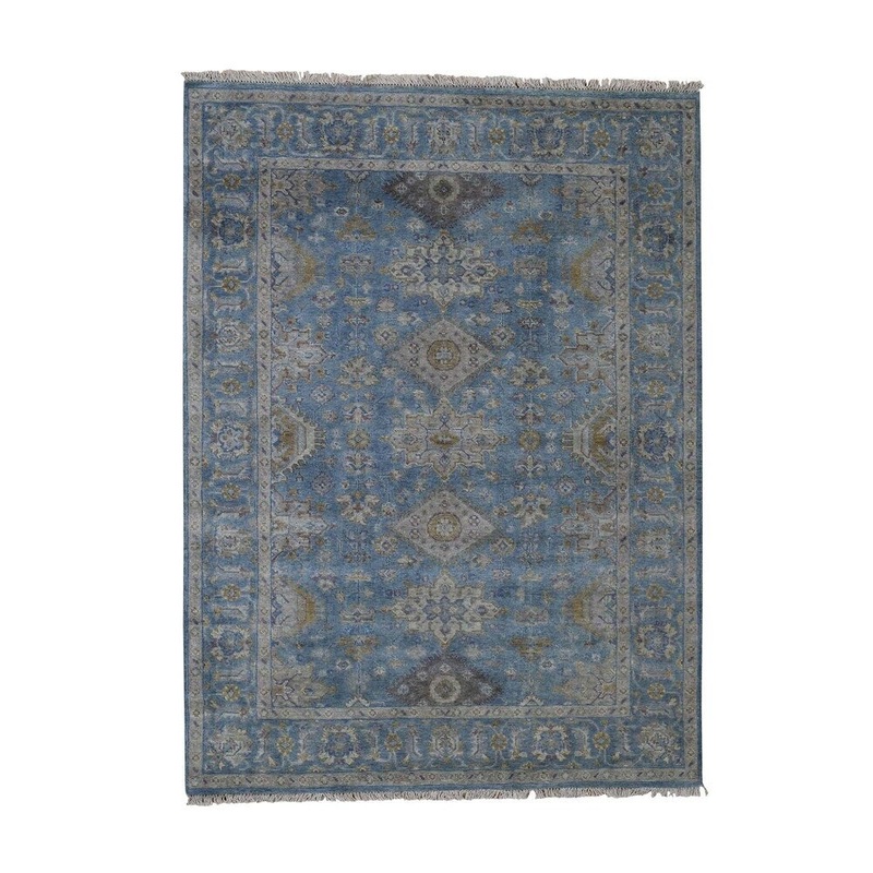 Shahbanu Rugs Karajeh Design Pure Wool Hand-Knotted Oriental Rug (5'1" x 6'10") - 5'1" x 6'10"