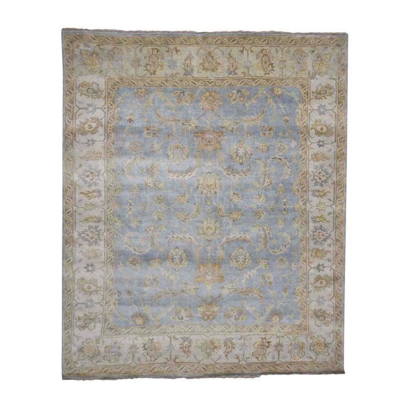 Shahbanu Rugs Oushak Oriental Hand Knotted 100 Percent Wool Rug (8'3" x 10'2") - 8'3" x 10'2"
