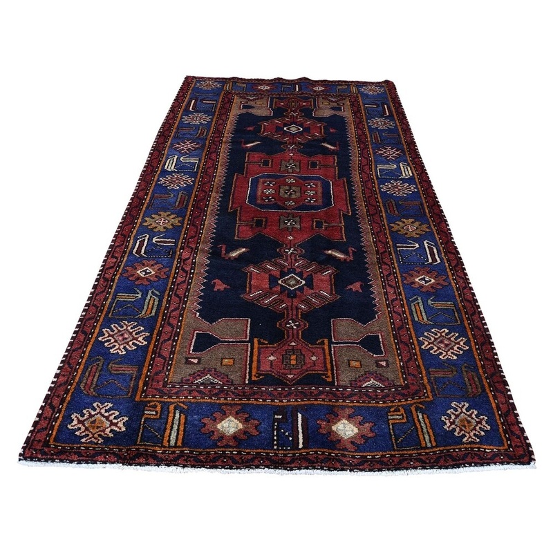 Shahbanu Rugs Pure Wool Hand-Knotted New Persian Mosel Oriental Rug (4'2" x 7'2") - 4'2" x 7'2"