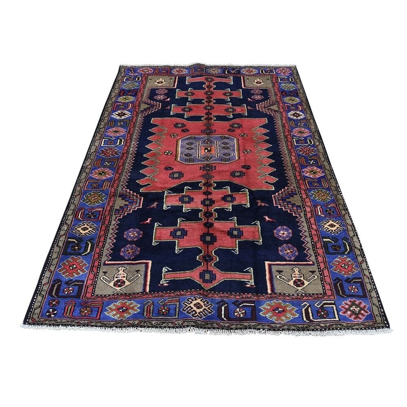 Shahbanu Rugs Hand-Knotted New Persian Malayer Pure Wool Oriental Rug (4'2" x 6'3") - 4'2" x 6'3"