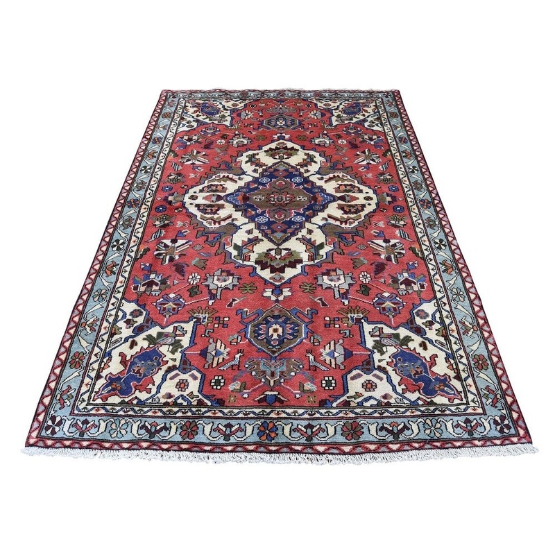Shahbanu Rugs Hand-Knotted Pure Wool New Persian Malayer Oriental Rug (4'3" x 6'6") - 4'3" x 6'6"