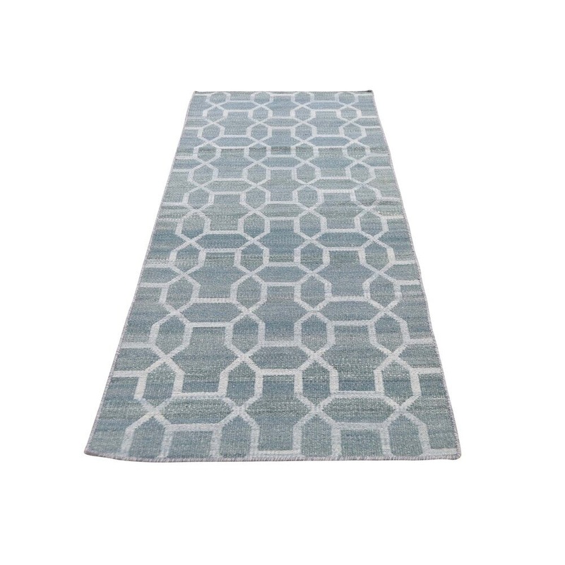 Shahbanu Rugs Hand Woven Flat Weave Pure Wool Reversible Kilim Runner Oriental Rug (2'7" x 9'9") - 2'7" x 9'9"