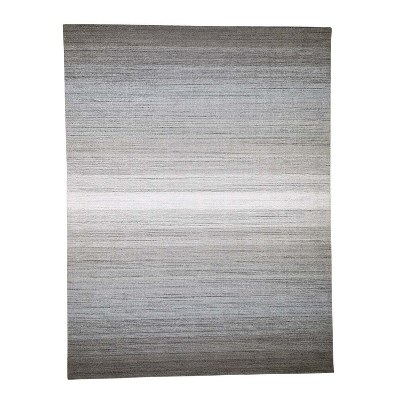 Shahbanu Rugs Pure Wool Grass Design Hand-Loomed Oriental Rug (9'0" x 11'10") - 9'0" x 11'10"